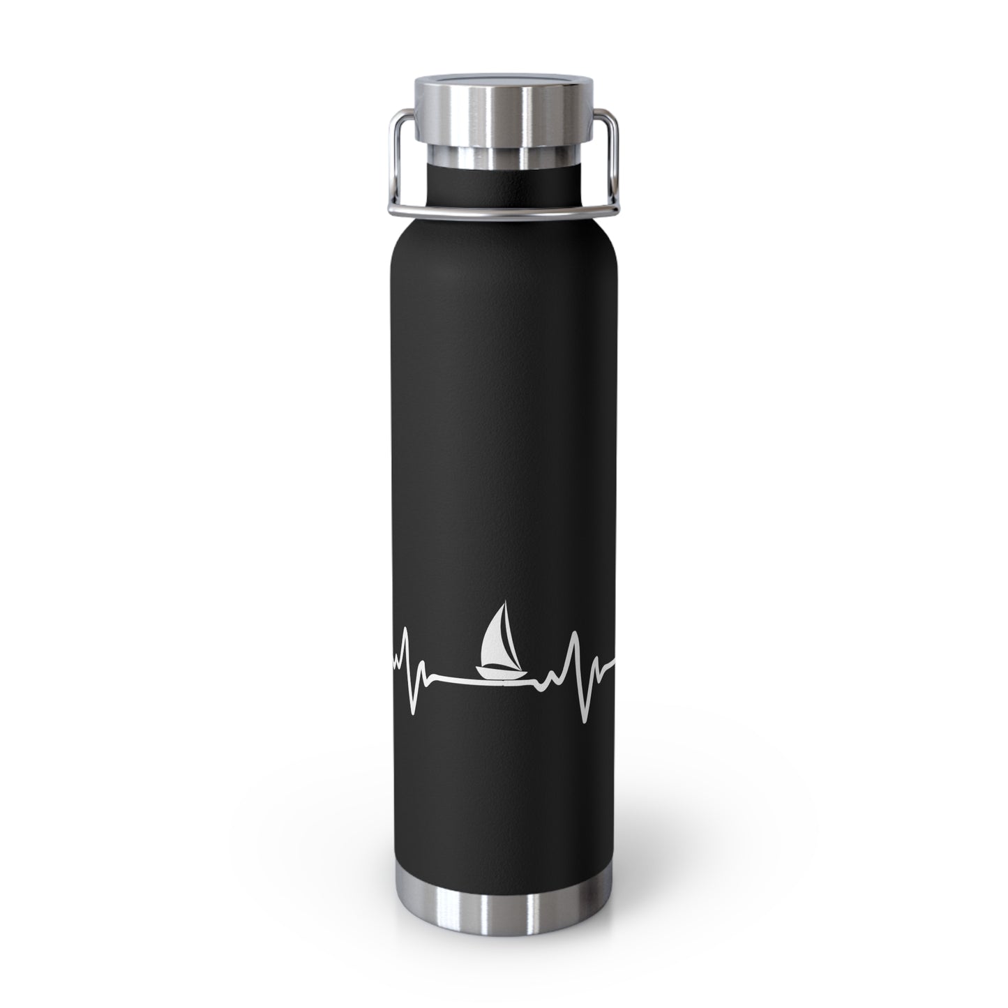 Heart Beat Sailing - Copper Vacuum Insulated Bottle, 22oz