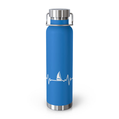 Heart Beat Sailing - Copper Vacuum Insulated Bottle, 22oz