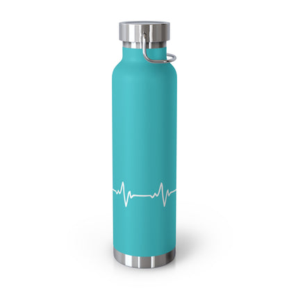 Heart Beat Sailing - Copper Vacuum Insulated Bottle, 22oz