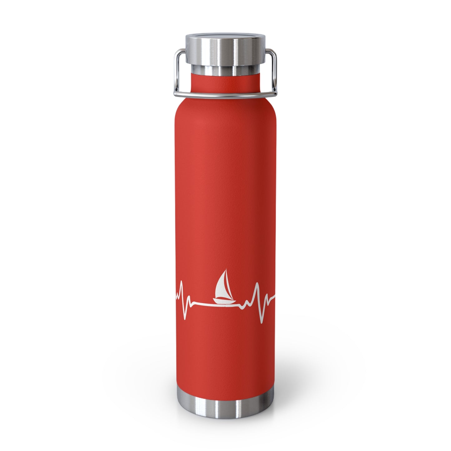 Heart Beat Sailing - Copper Vacuum Insulated Bottle, 22oz