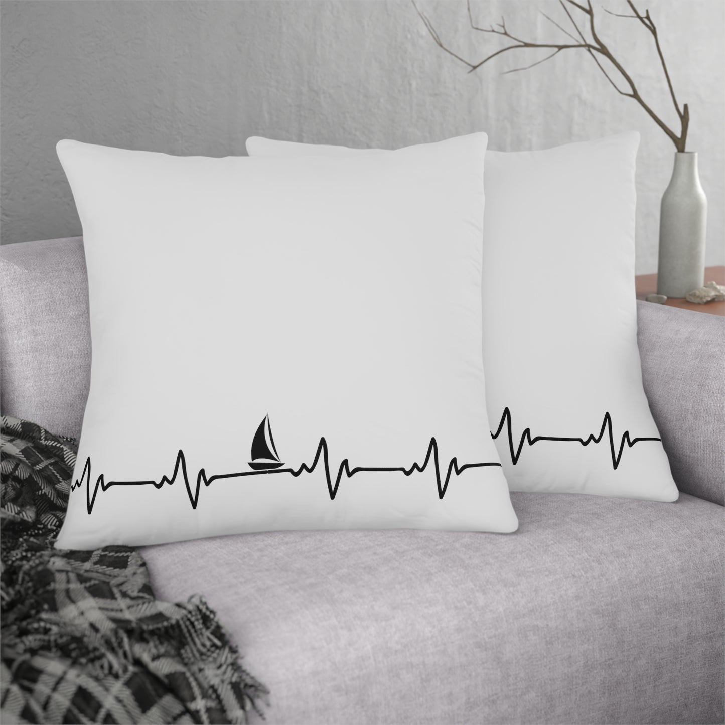 Heart Beat Sailing - Waterproof Pillows