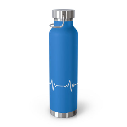 Heart Beat Sailing - Copper Vacuum Insulated Bottle, 22oz