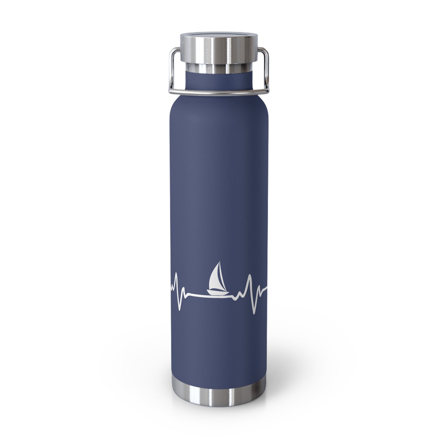 Heart Beat Sailing - Copper Vacuum Insulated Bottle, 22oz